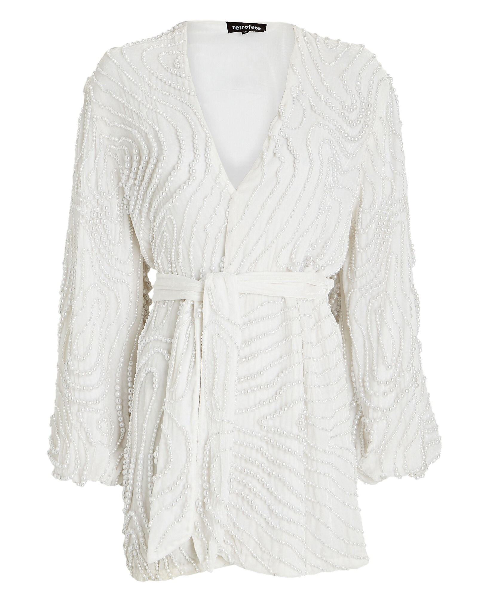 Gabrielle Pearl-Embellished Mini Dress | INTERMIX
