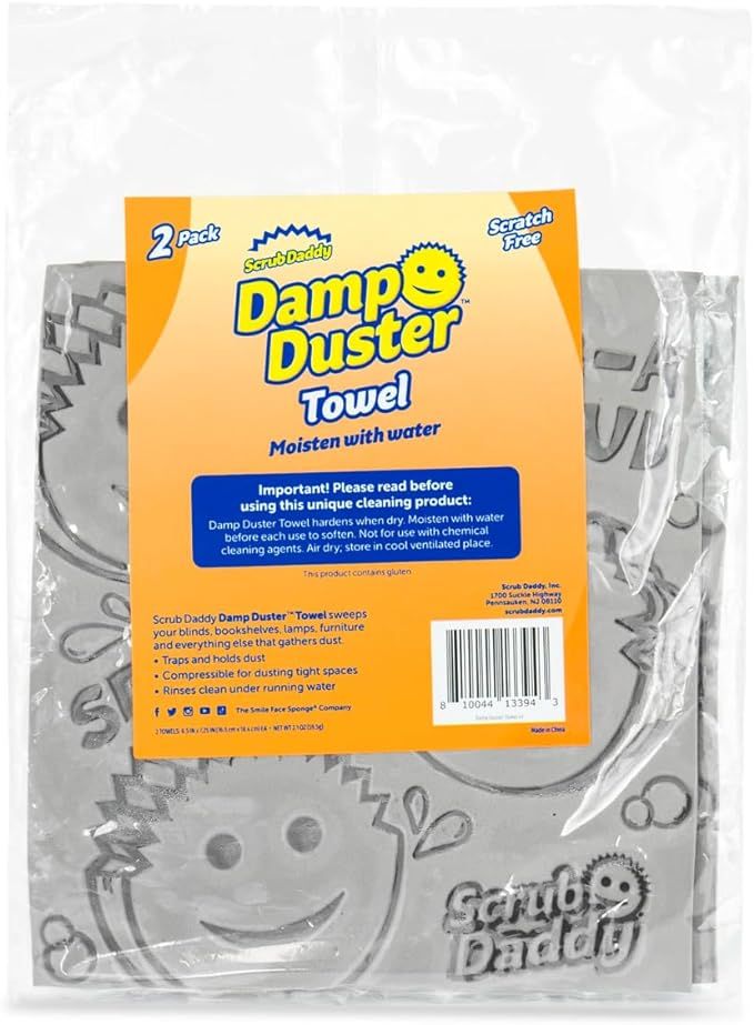 Scrub Daddy Damp Duster Towel - Durable Sponge-Like Dust Cleaner for Multisurface Dusting, Pickin... | Amazon (US)