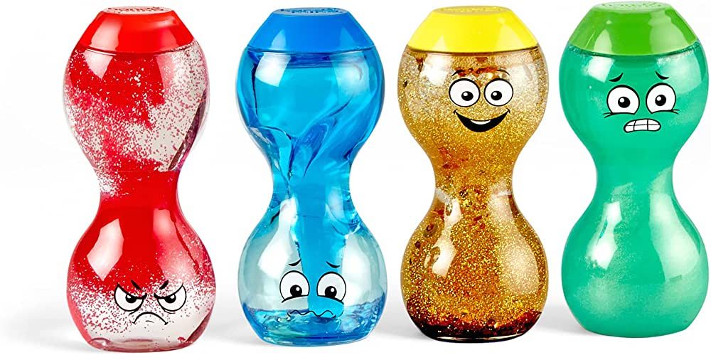 hand2mind Express Your Feelings Sensory Bottles, Play Therapy Toys, Visual Sensory Toys, Mindfuln... | Amazon (US)