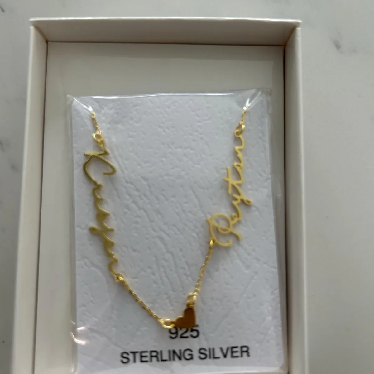 Two Name Handwriting Necklace, Twin Gift, Personalized Jewelry, Custom Name Necklace, Personalize... | Etsy (US)