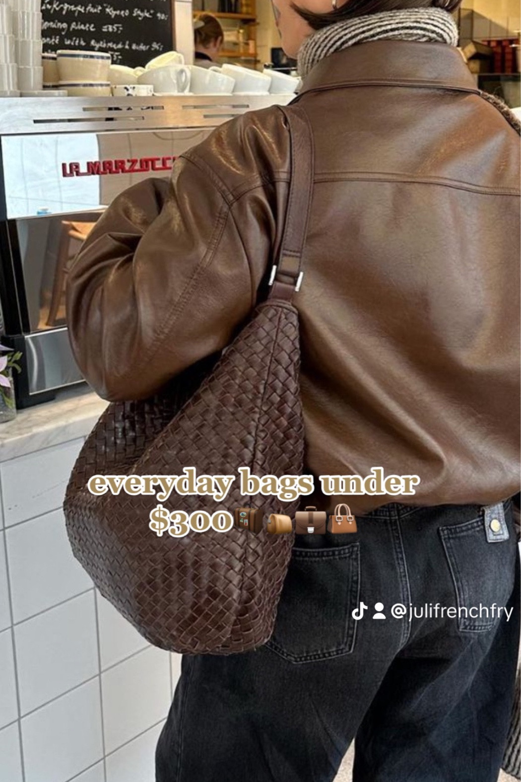 Marge Sherwood Brown Large Crinkle Shoulder Bag In Dark Brown Crinkle |  ModeSens