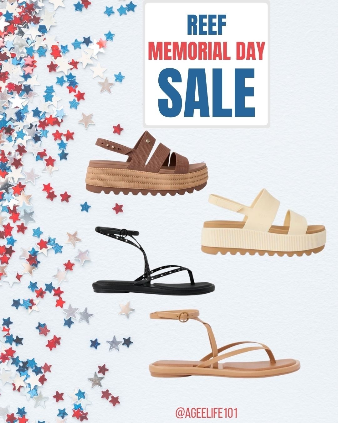 For a limited time, Reef is having a fab Memorial Day sale! 
-30% off two items 
OR
-20% off one
This is site wide so grab yourself and the husband a pair just in time for all things summer and water! My husband only wears Reef flip flops. After buying the cream color platform pictured for myself, I too am hooked! They’re so cushy and bouncy and comfy 🙌🏽

#LTKgrwm #LTKootd #LTKselfcare