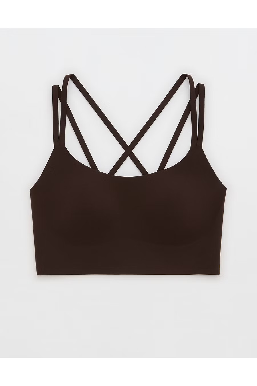 OFFLINE By Aerie Real Me XTRA Hold Up! Strappy Sports Bra Women's Deep Earth XXS | Aerie