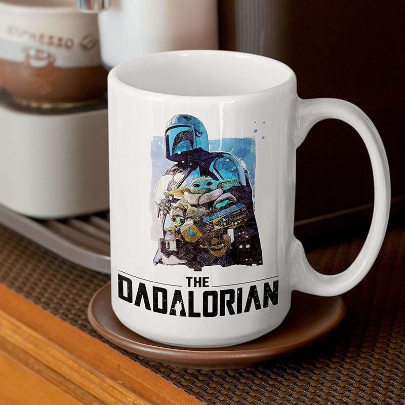 The Mandalorian Mug, The Child Grogu, Dadalorian, Father's Day Gift, Best Gifts For Dad, Dad Mug,... | Amazon (US)