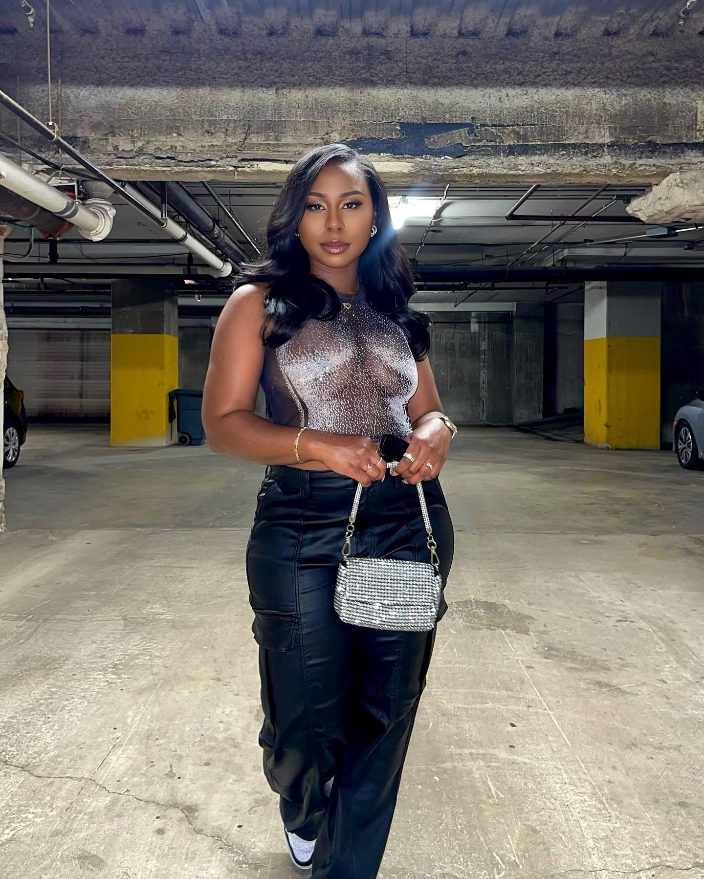 Giving urban chic vibes on a night out to a concert! This effortless look is stylish,  and comfortable enough to dance all night. Dress this look up with heels or down with sneakers, it’s the epitome of streetwear chic 🖤 

5’3 | 160 lbs | Size M Top | Size L Pant

#Affordablefashion #Fashionblogger #Nightoutoutfit #Concertoutfit #Streetwear 

#LTKstyletip #LTKbeauty #LTKfindsunder50