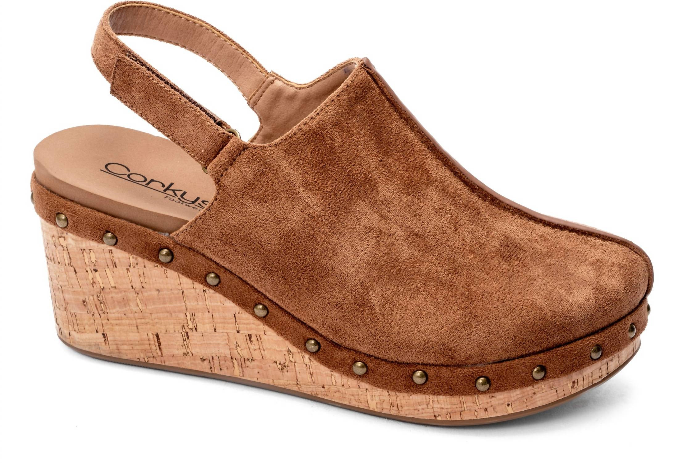 Women's Make Me Blush Clog In Brown Faux Suede | Shop Simon