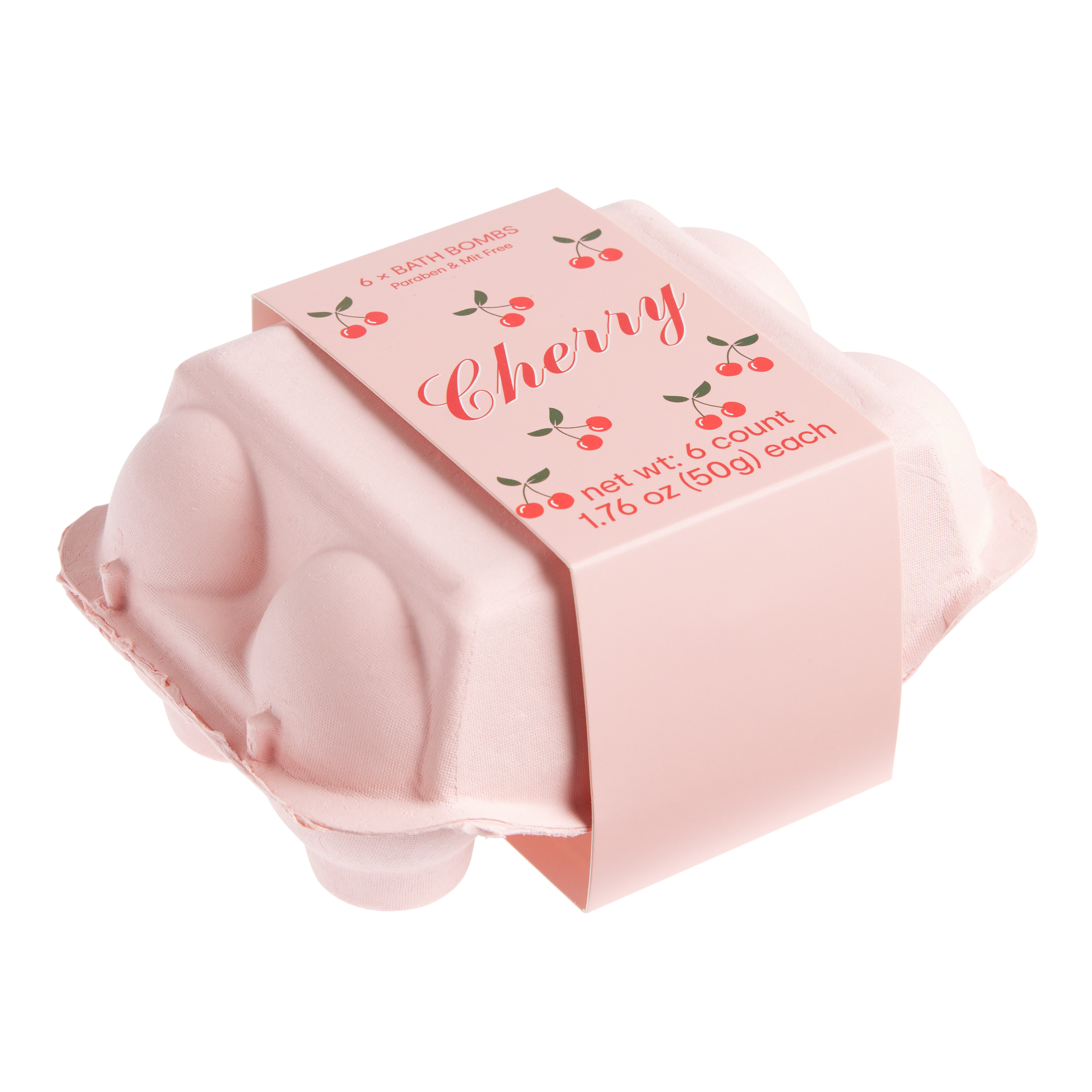 Egg Carton Cherry Bath Bombs 6 Count | World Market