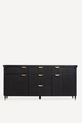 The Isla Oval 70" Fluted-Wood Sideboard | Anthropologie (US)