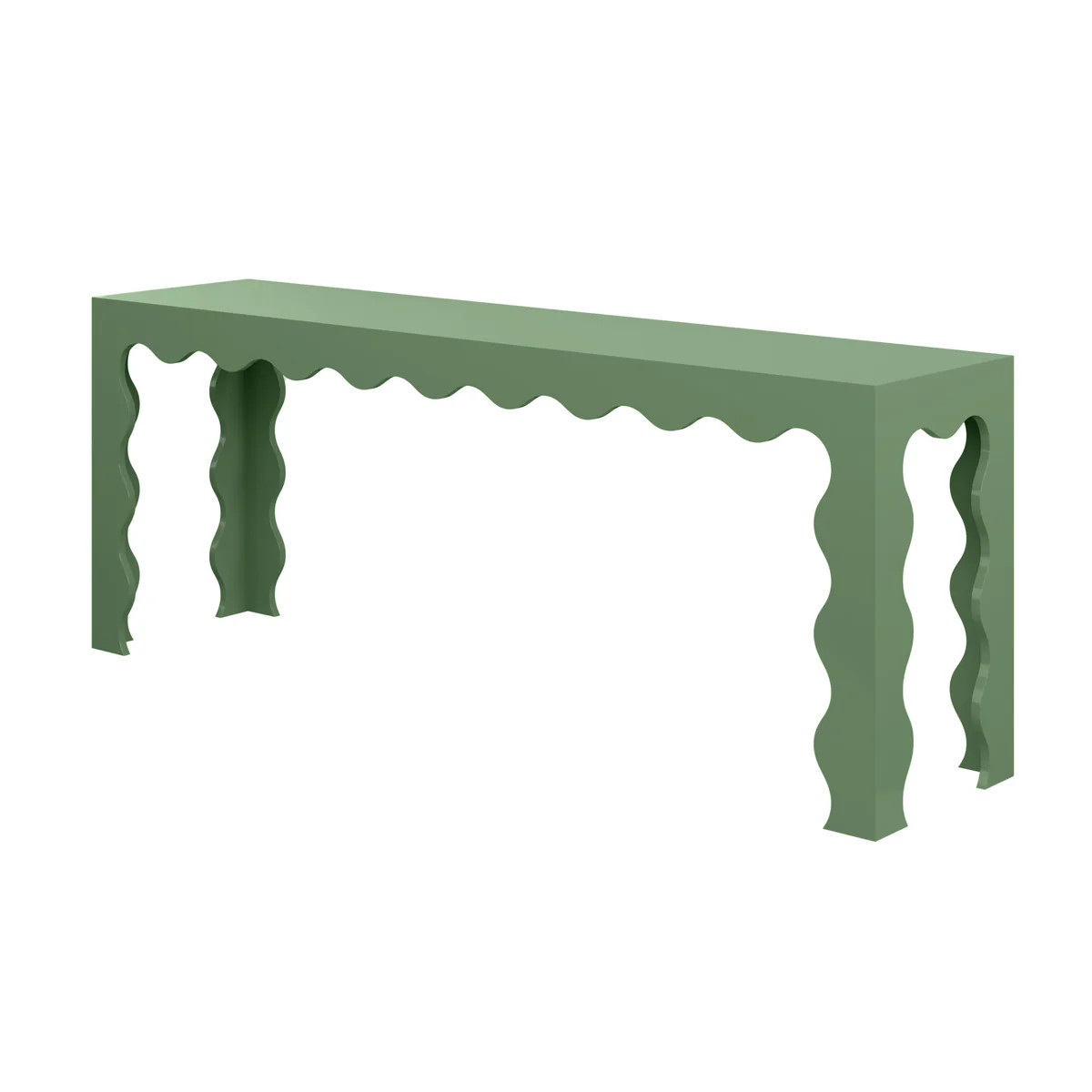 Elizalde Console Table | Custom Scalloped Console Table | Scout Design Studio