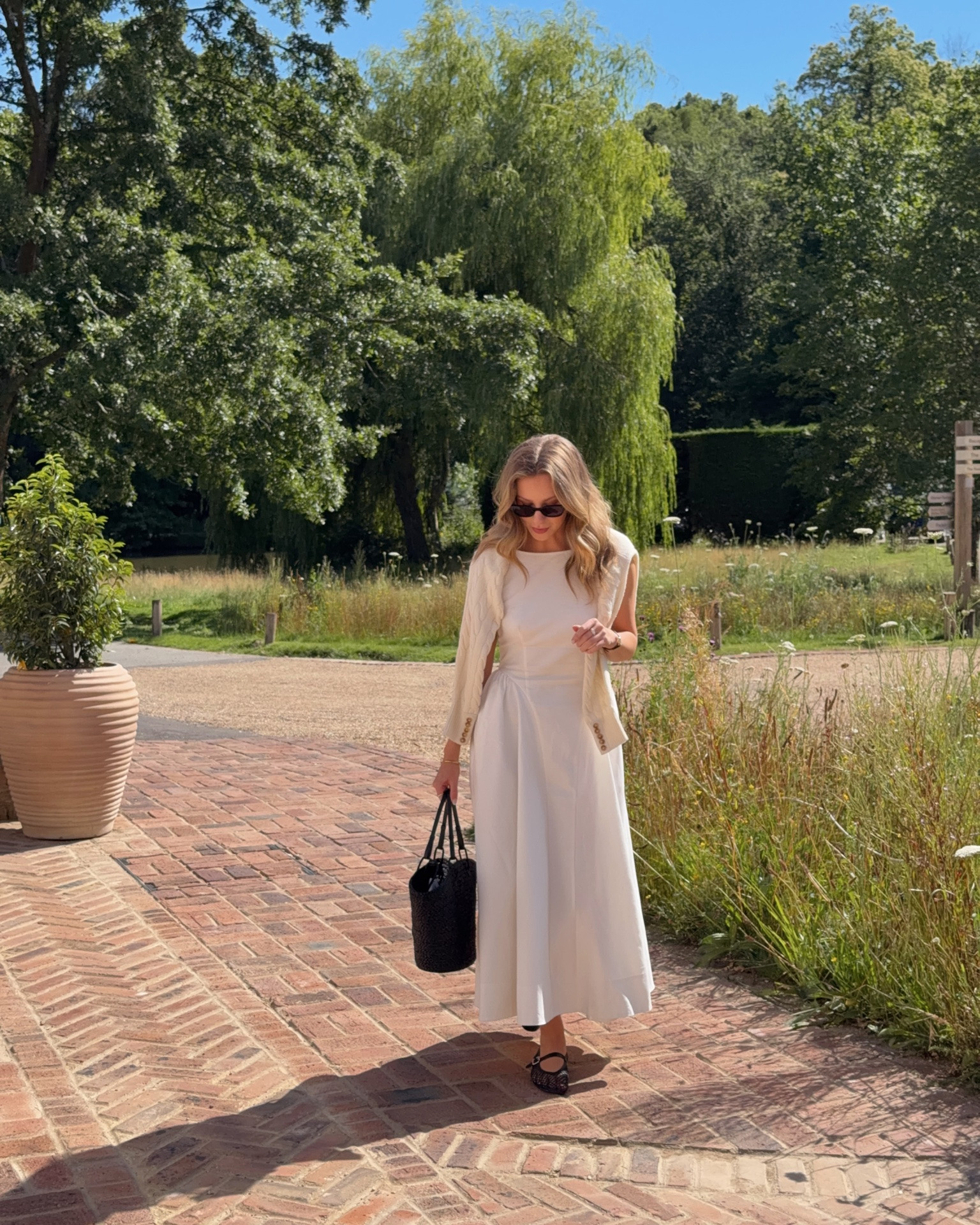 Summer dress, white dress, Holland cooper dress