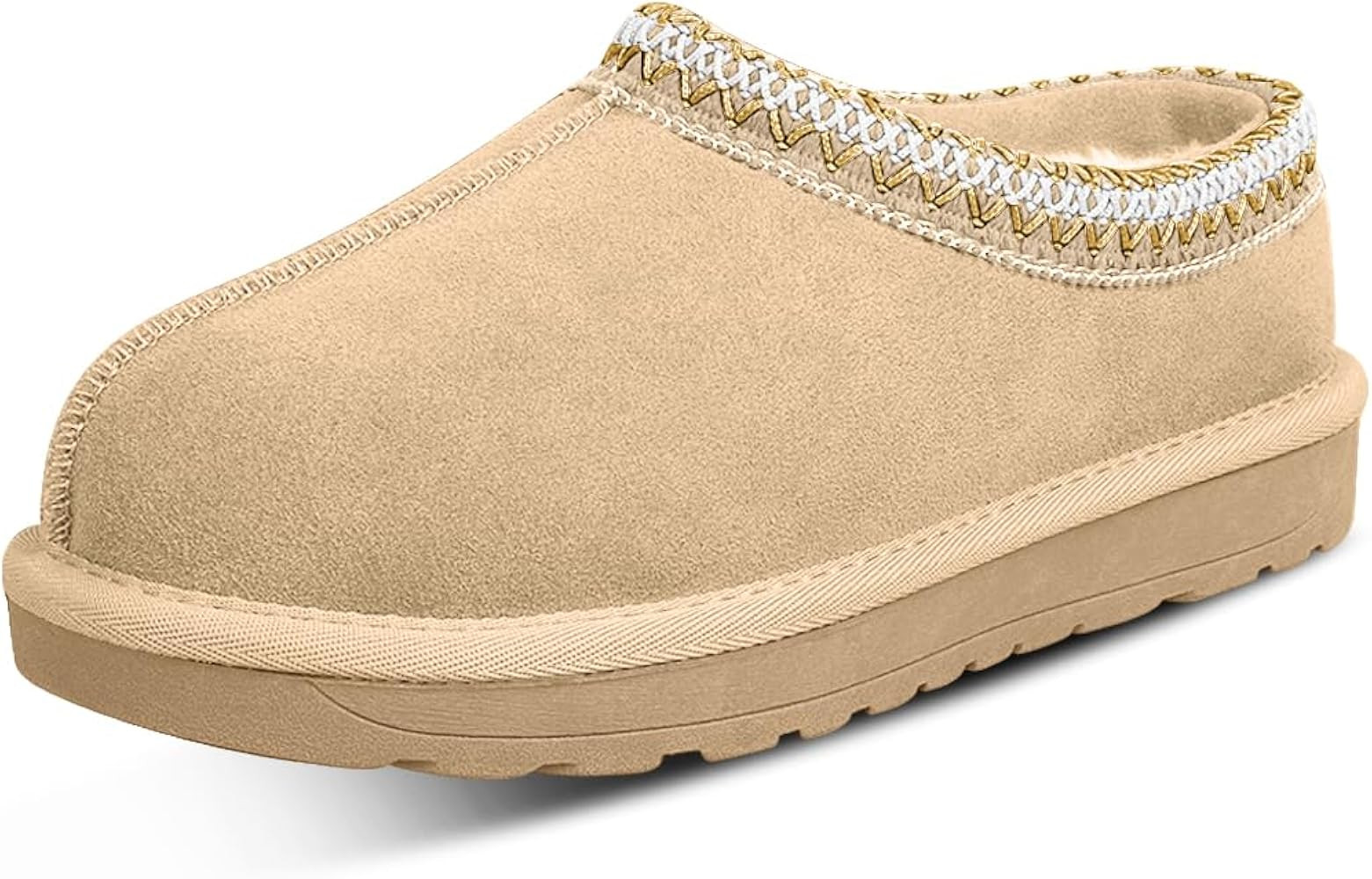 Women's Slippers Platform Mini Boots For Women Suede Leather Indoor/Outdoor Anti-Slip Slipper Com... | Amazon (US)