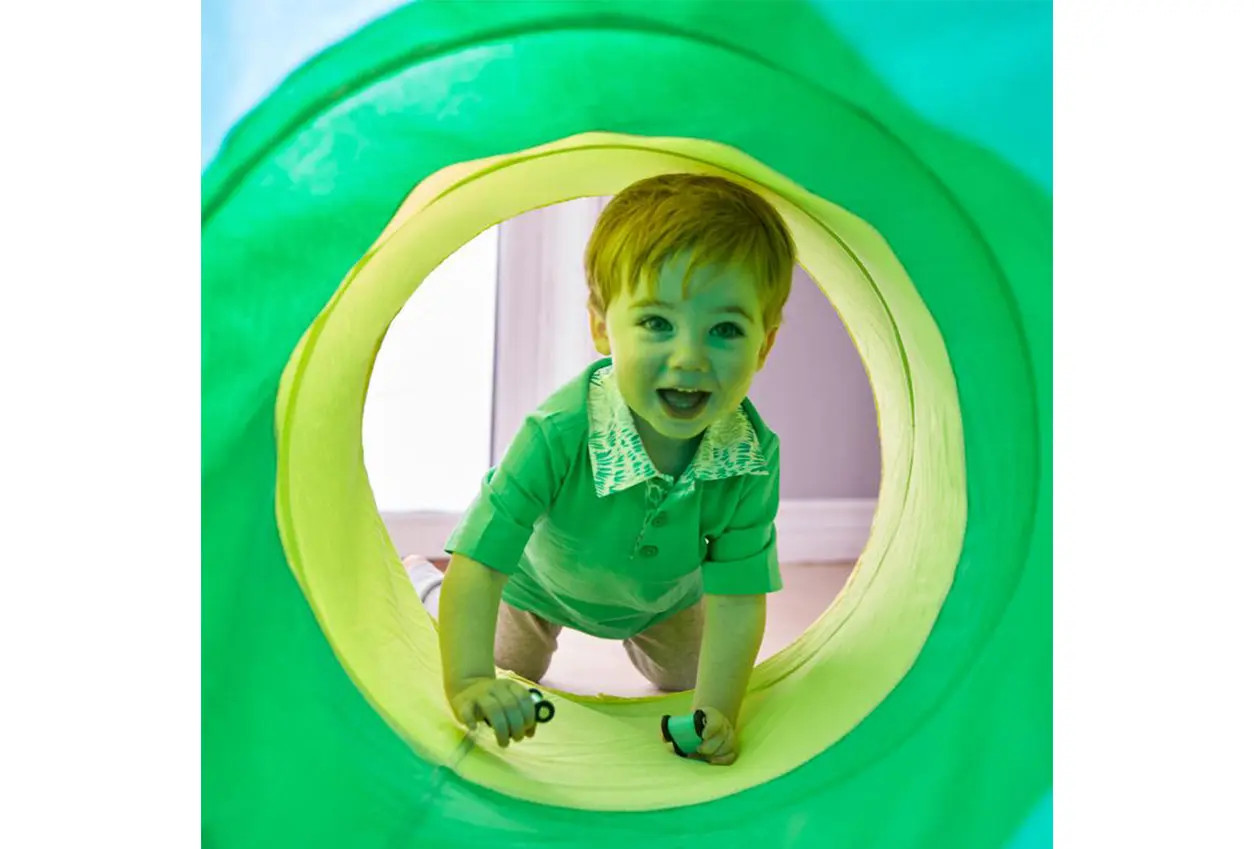 The Play Tunnel | Crawl Tunnel for Kids & Toddlers | Lovevery | LOVEVERY