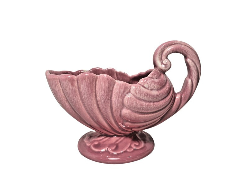 Vintage Haeger Pink Shell Cornucopia Planter USA | Etsy (US)