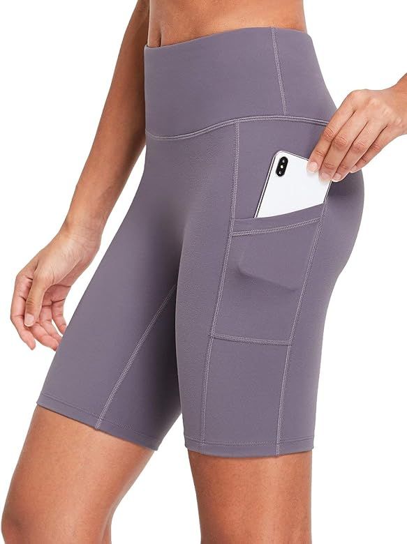 BALEAF Women's 8"/ 7"/ 5" High Waist Biker Shorts Yoga Workout Running Compression Exercise Short... | Amazon (US)