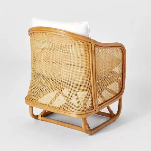 Rialto Woven Barrel Back Chair with Cushion - Threshold™ designed with Studio McGee | Target