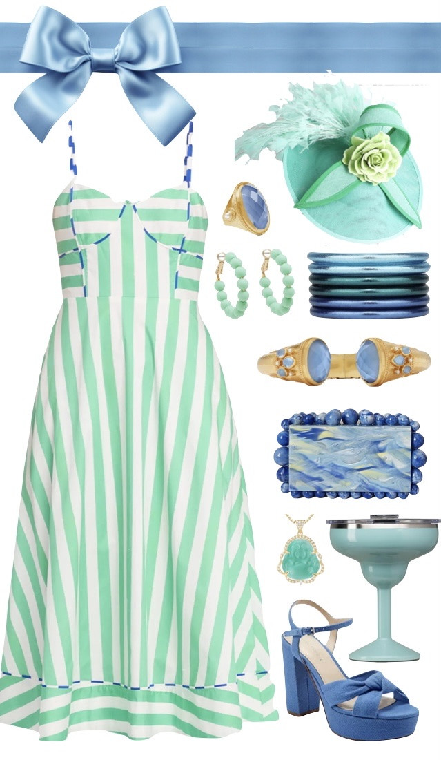 Mint to be Kentucky derby dress! Horse race fashion/ derby hat / what to wear to horse race / striped summer dress / wedding guest dress 

#LTKSeasonal #LTKWedding #LTKParties