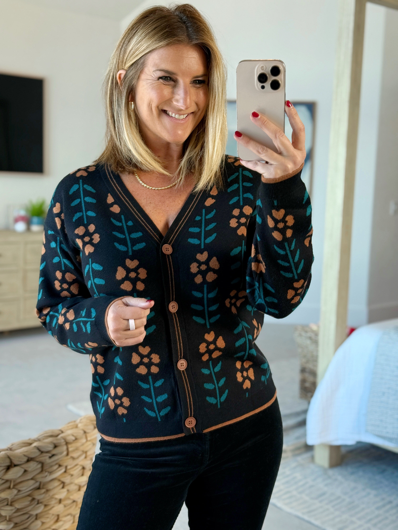 How fun is this trendy floral cardigan from Amazon? true to size, wearing medium 

 #LTKFindsUnder100