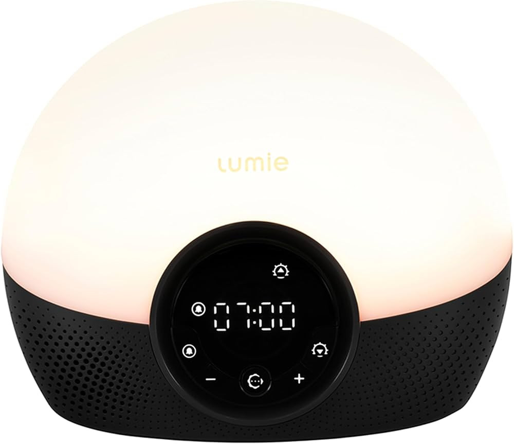 Lumie Bodyclock Glow 150 - Wake-up Light Alarm Clock with 10 Sounds and Sleep Sunset, White | Amazon (UK)