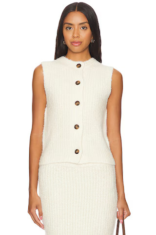 4th & Reckless Anine Waistcoat in Cream from Revolve.com | Revolve Clothing (Global)