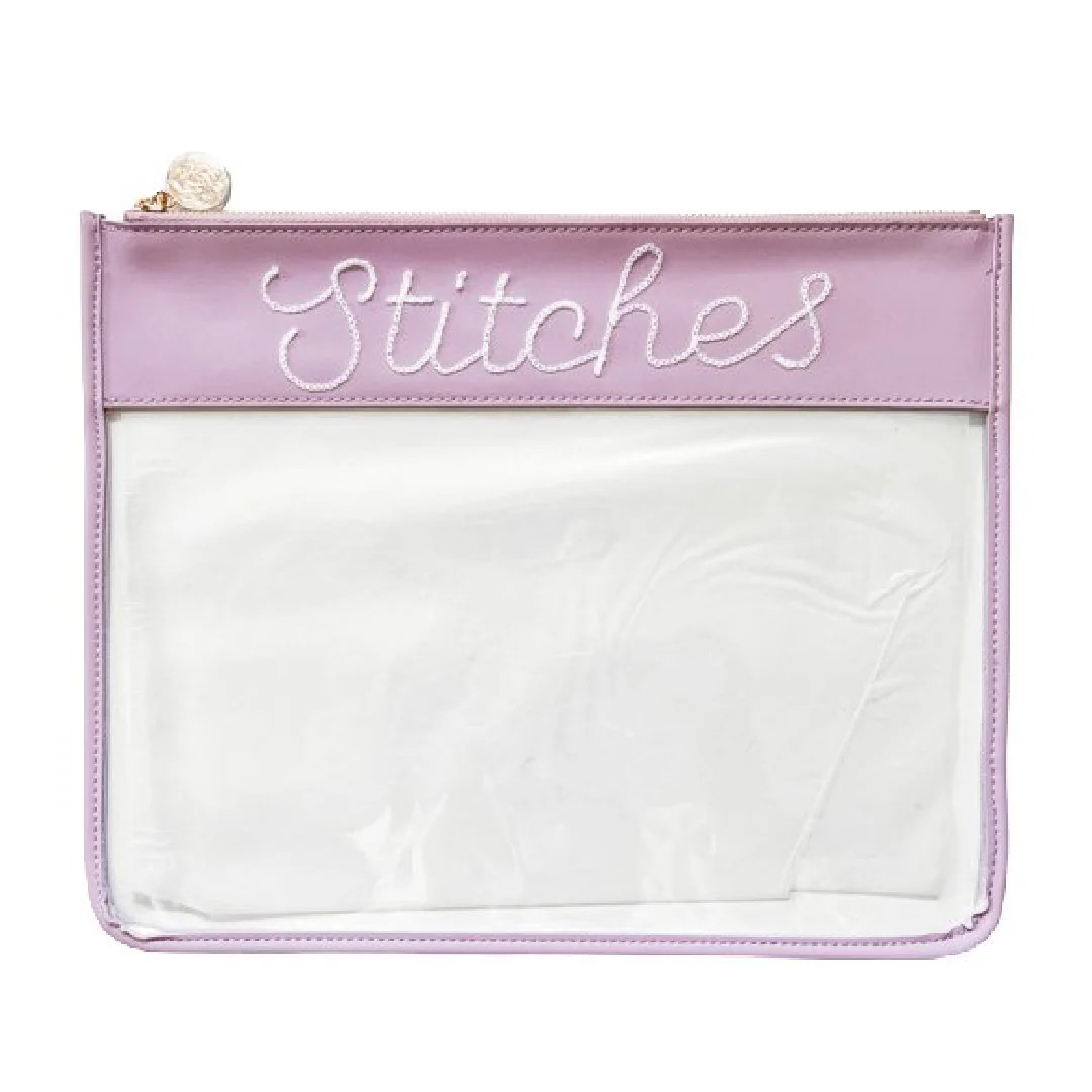 Large Stitches Leather Project Bag | Penny Linn Designs