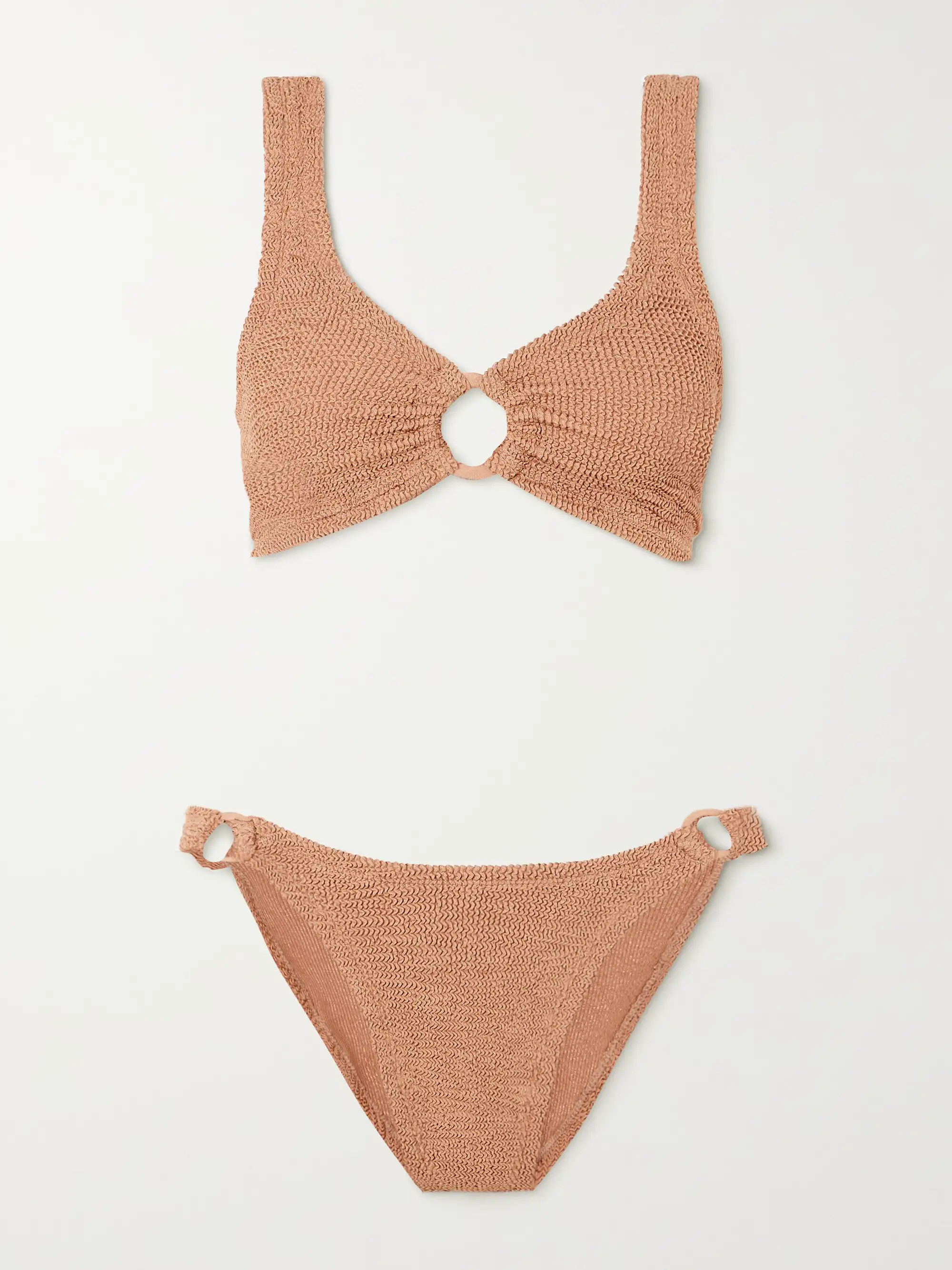 Hallie metallic seersucker bikini | NET-A-PORTER (UK & EU)