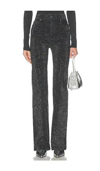 Crosbie High Rise Wide Leg in Washed Onyx | Revolve Clothing (Global)