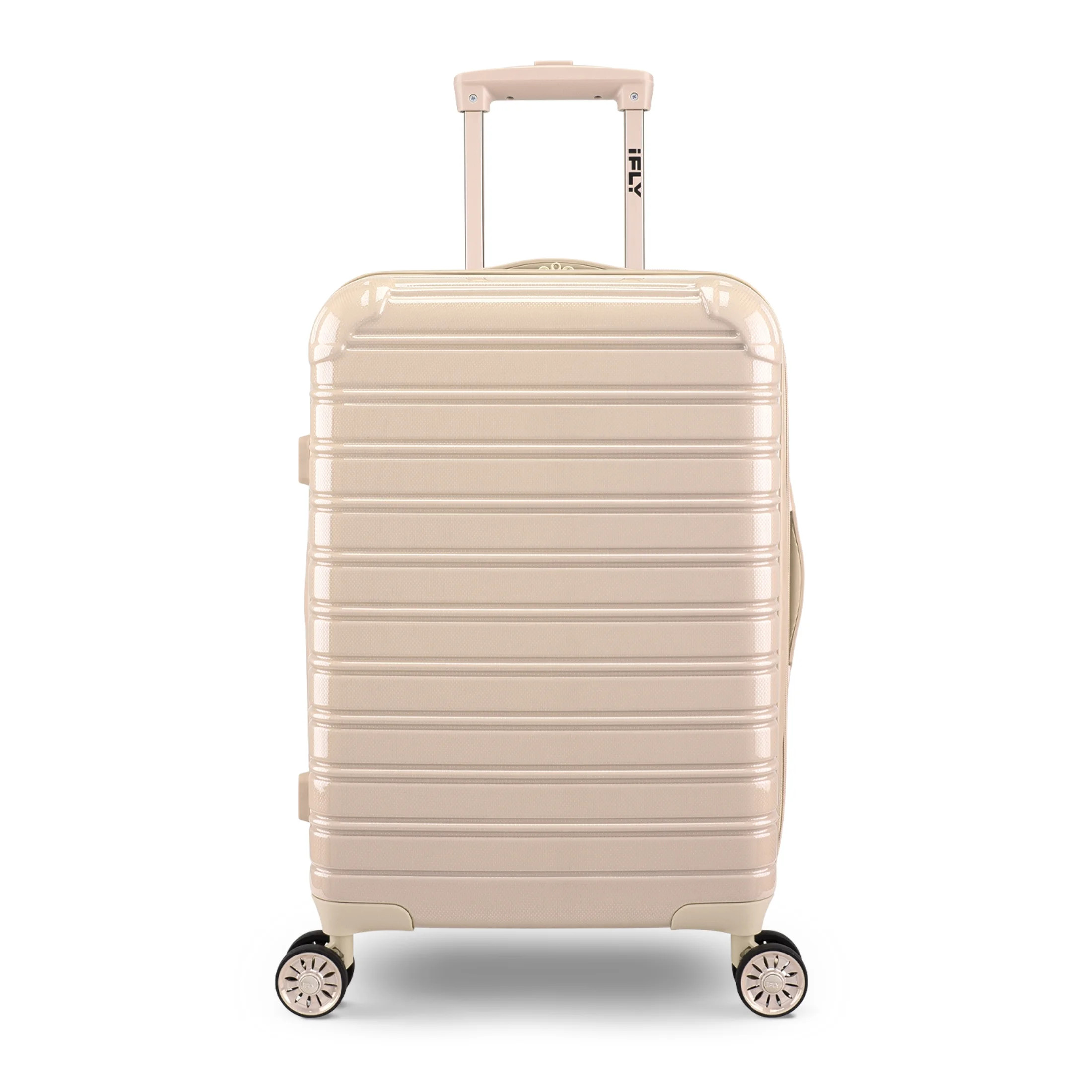 iFLY Hardside Fibertech Luggage 20" Carry-on Luggage, Champagne - Walmart.com | Walmart (US)