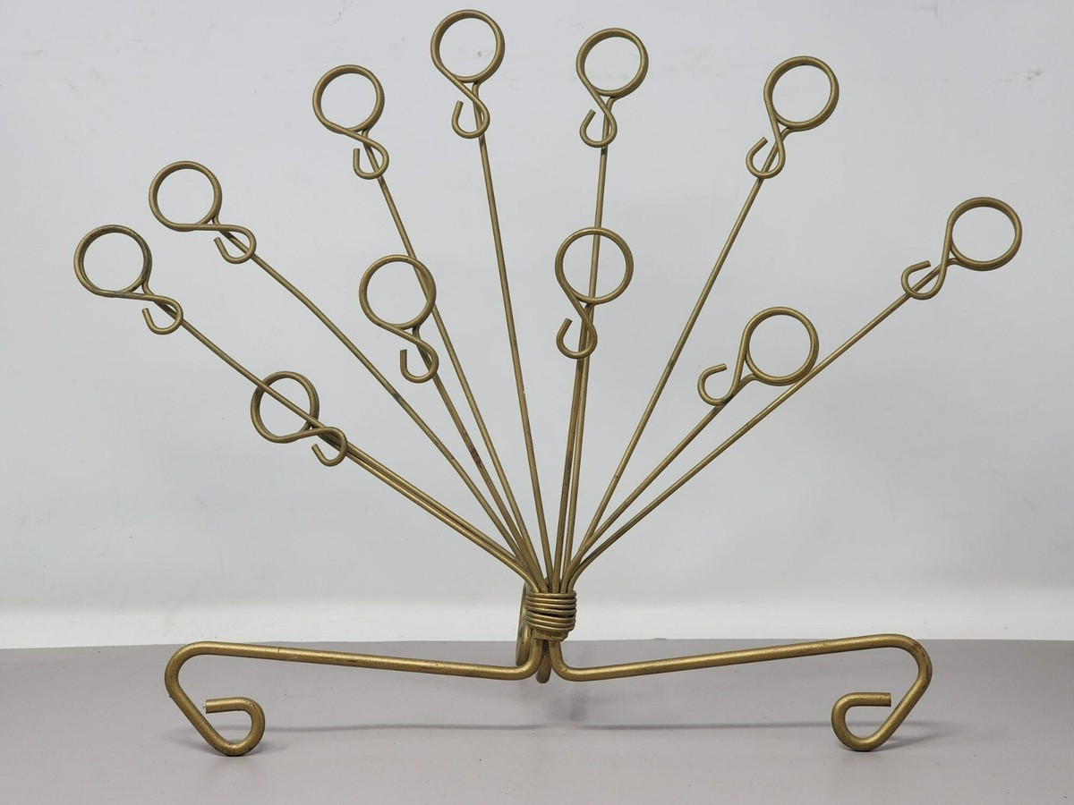 Vintage/Retro Brass Peacock Card/Photo Rack & Holder | eBay US