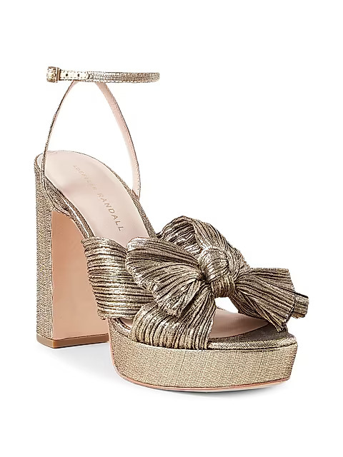 Natalia Pleated Platform Sandals | Saks Fifth Avenue