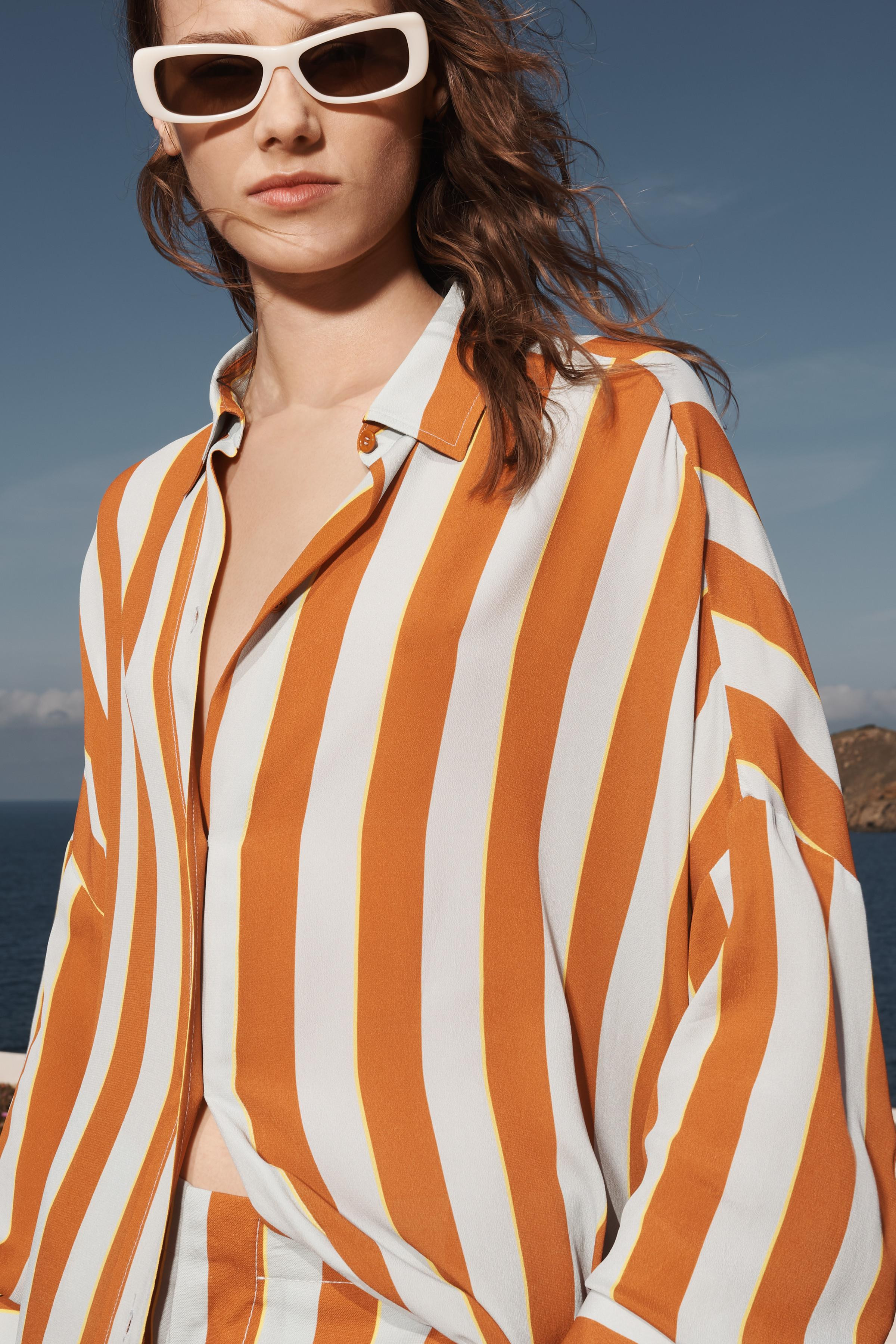 STRIPED OVERSIZED LIMITED EDITION SHIRT | Zara US