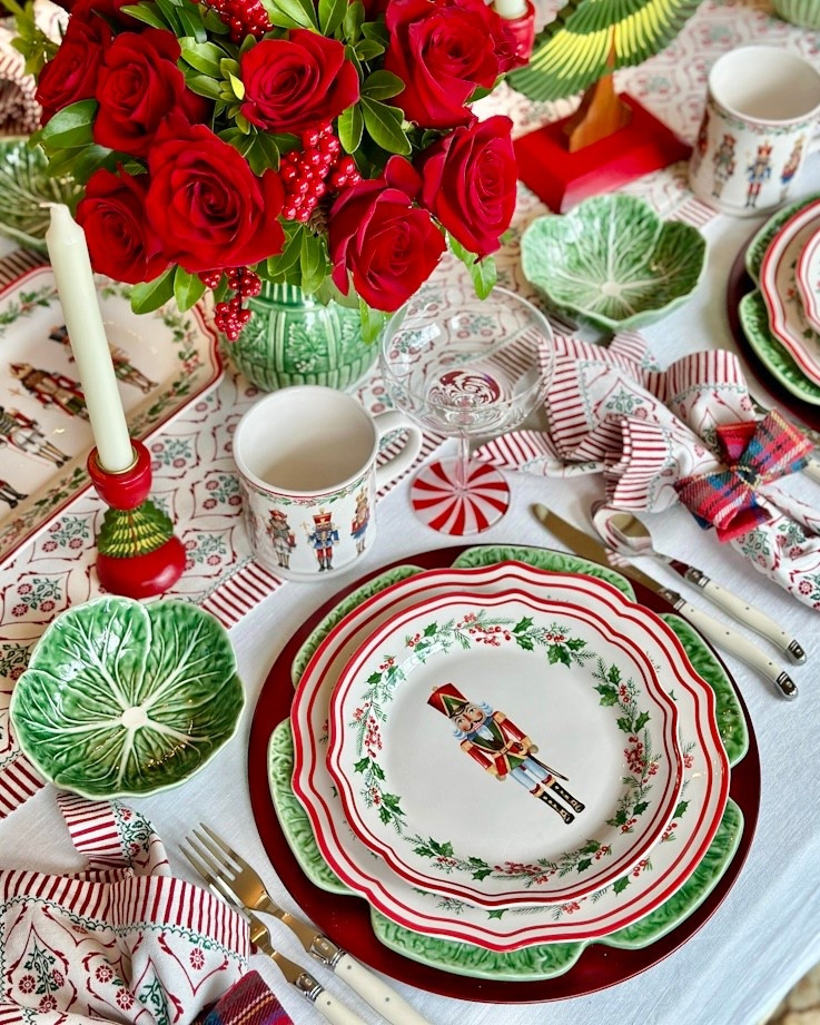 Fun and festive Christmas table Nutcracker table Christmas plates Christmas China cabbageware 

#LTKSeasonal #LTKHome #LTKHoliday