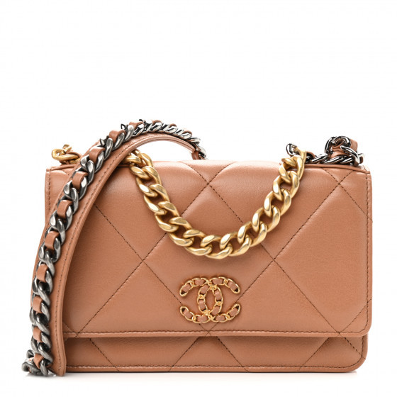 CHANEL

Lambskin Quilted Chanel 19 Wallet On Chain WOC Brown | Fashionphile