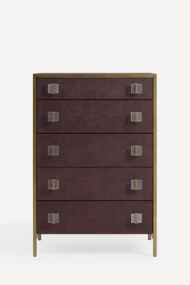 Autumn Shagreen Five-Drawer Dresser | Anthropologie (US)