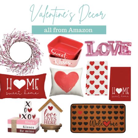 Valentine’s Day decor for the home. Amazon decor for Valentine’s Day. Amazon Valentine's Day 

#LTKunder100 #LTKhome #LTKSeasonal