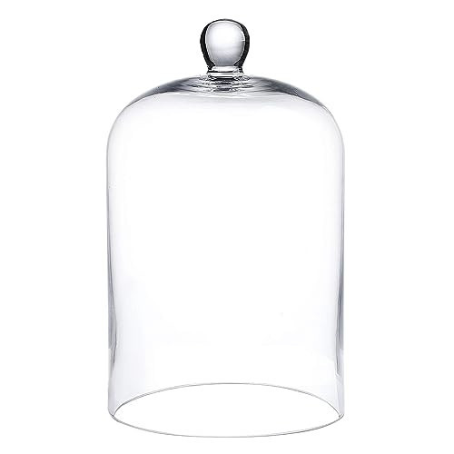 WHOLE HOUSEWARES | Cloche Glass Dome | Clear Bell Jar | DIY Snow Globes | Decorative | Glass Cloche to Cover Plants and Decorations | Cloche Jar for Home Décor (6"x10") | Amazon (US)
