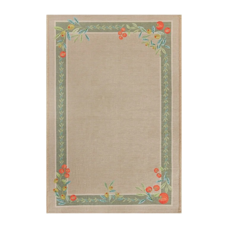 Better Homes & Gardens Neutral Olive & Tomato 24" x 36" Accent Rug | Walmart (US)