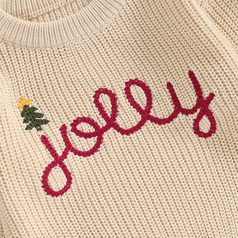 Toddler Baby Girl Boy Merry Christmas Sweaters Jolly Long Sleeve Crewneck Warm Knit Pullover Swea... | Walmart (US)