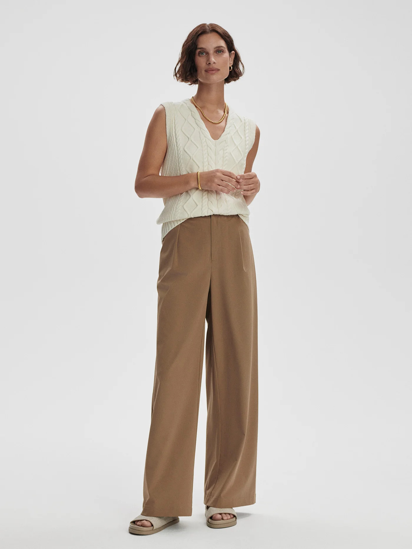 Kay Cable Knit Vest | Varley UK | Varley UK | Varley UK