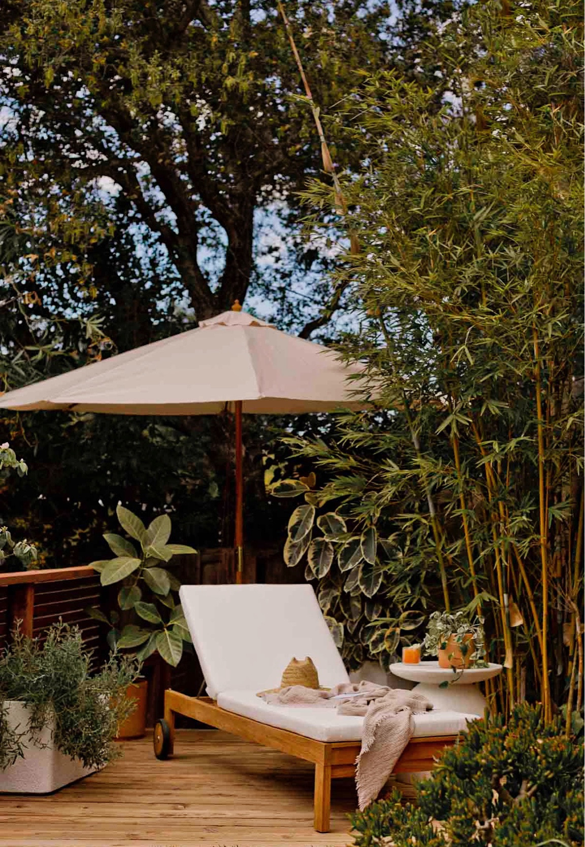 New makeover for my mini back deck area. So many cool outdoor pieces from BBB rn. Modern minimal outdoor furniture - outdoor umbrella - outdoor side table - bed bath and beyond - backyard entertaining for spring and summer

#LTKhome #LTKfamily #LTKSeasonal