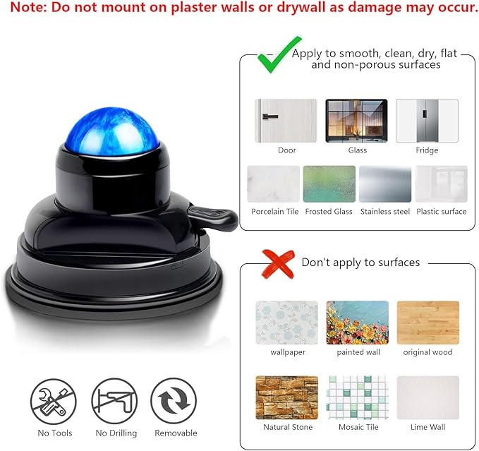 WANDiORY Massage Ball, Mountable Muscle Massage Roller for Pain Relief, Suction Cup Self Back Mas... | Amazon (US)