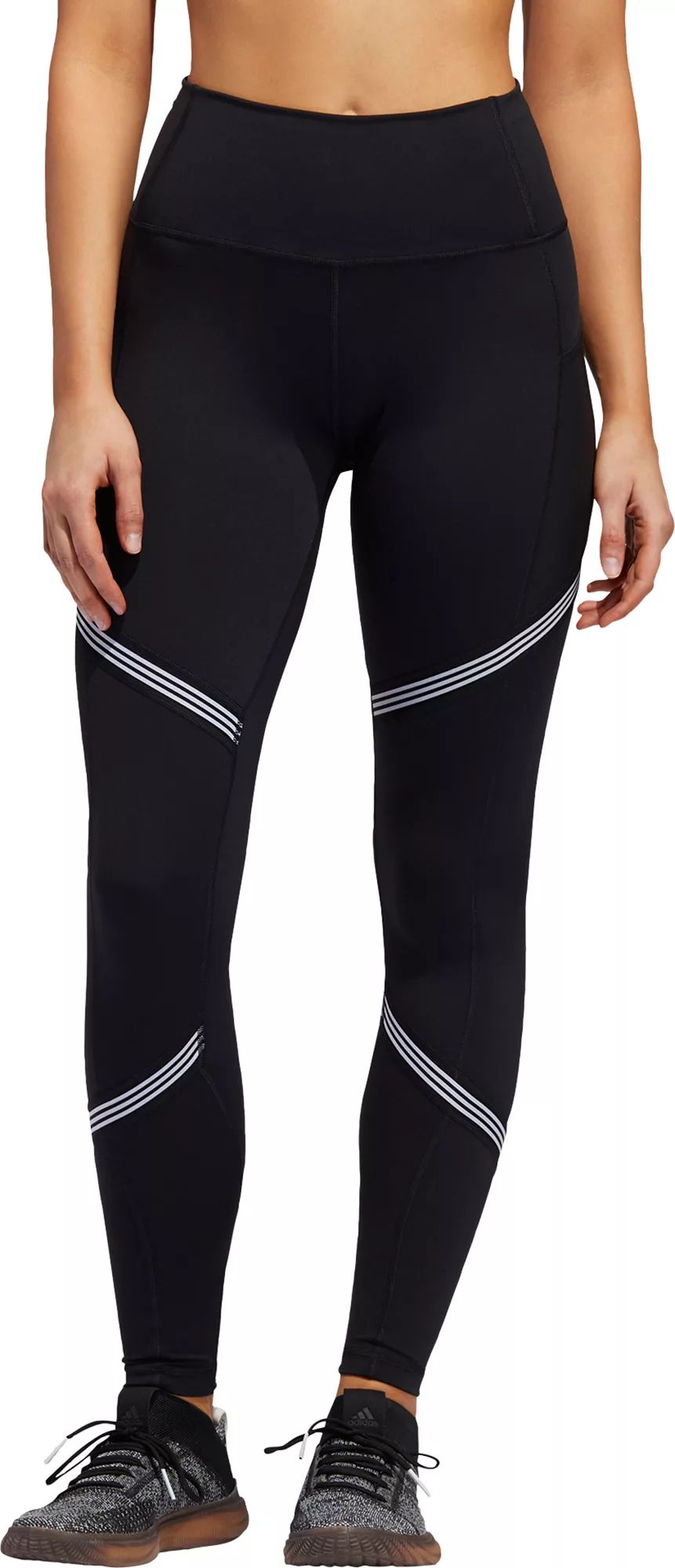 adidas Women's Believe This 3-Stripes 7/8 Tights, Size: XS, Black | Dick's Sporting Goods
