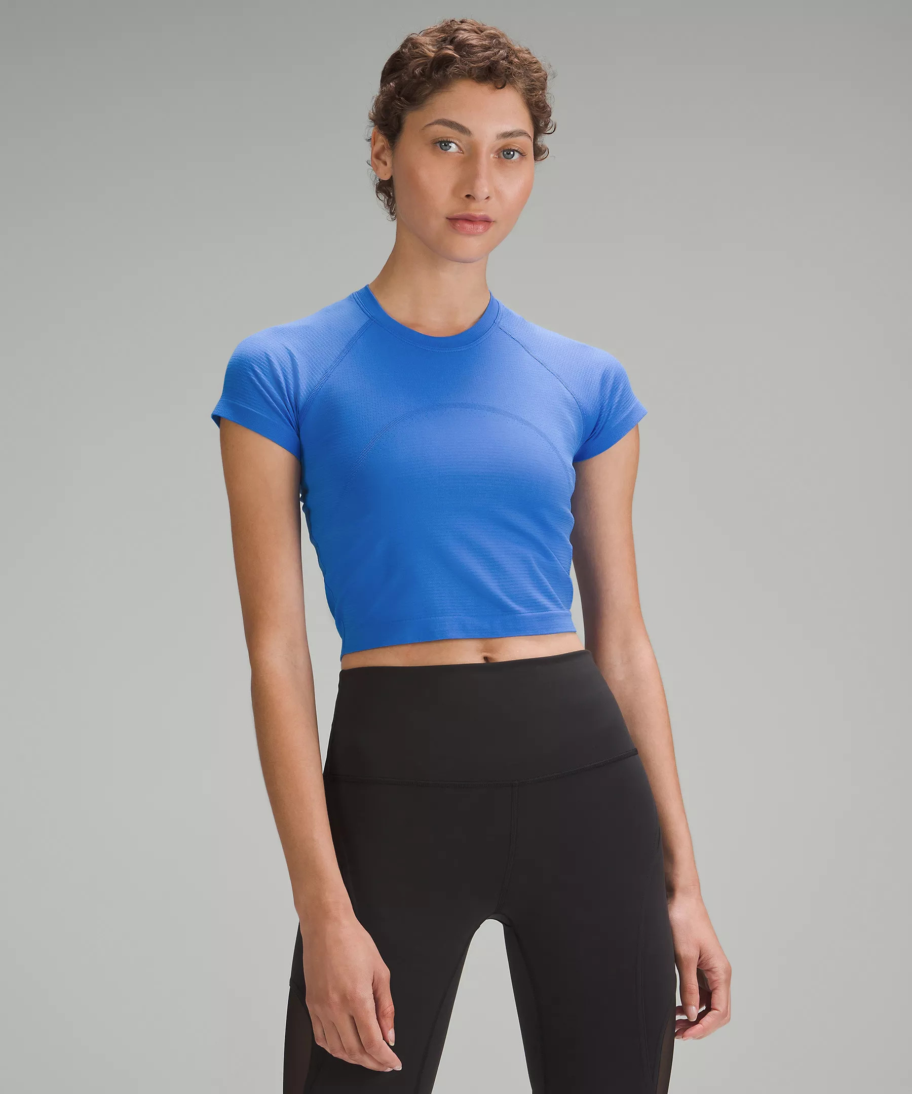 Swiftly Tech Cropped Short-Sleeve Shirt 2.0 | Women's Short Sleeve Shirts & Tee's | lululemon | Lululemon (US)