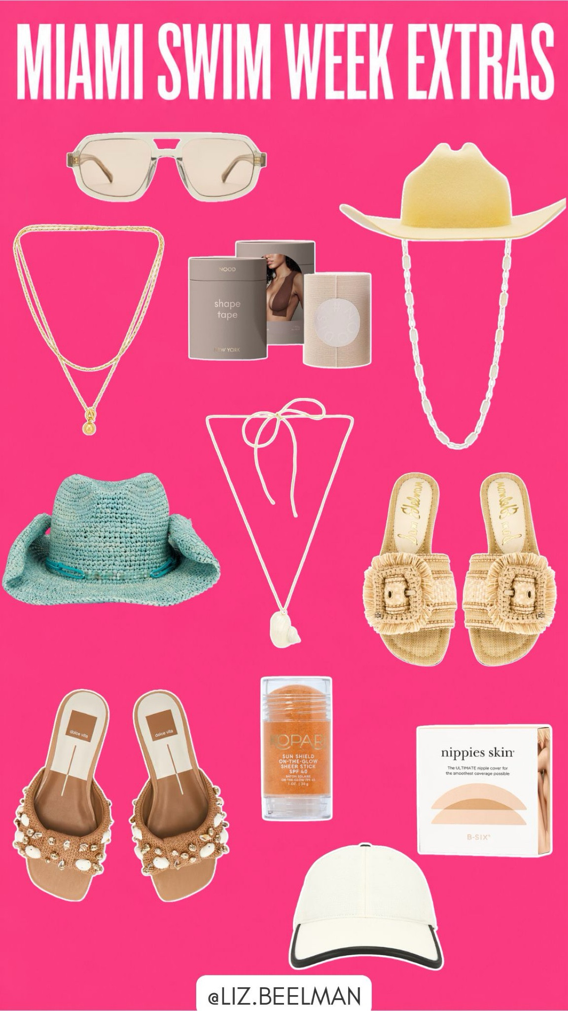 Miami Swim Week Extras 

#accessories #swimweek #miamiswimweek #vacation #travel 