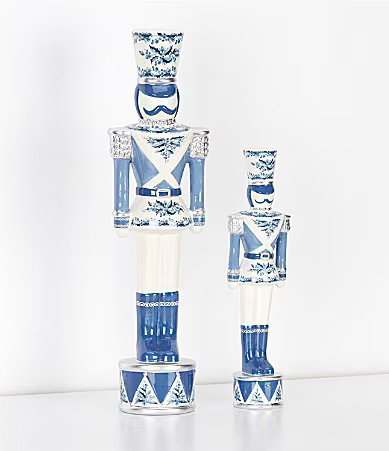 Southern Living Merry and Bright Collection Chinoiserie Ceramic Nutcracker - Small | Dillard's