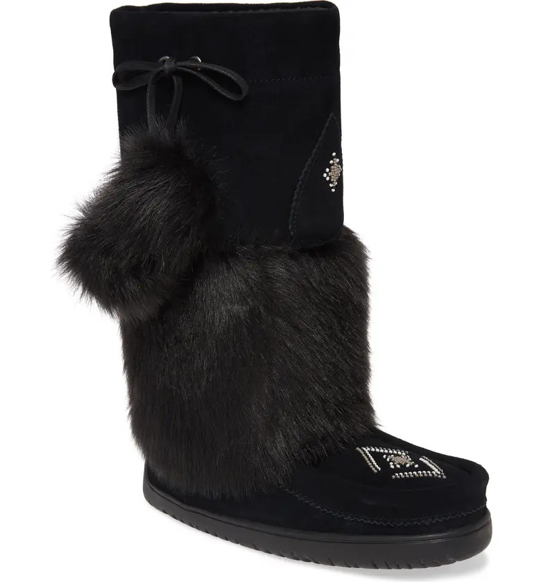 Snowy Owl Faux Fur Waterproof Snow Boot | Nordstrom