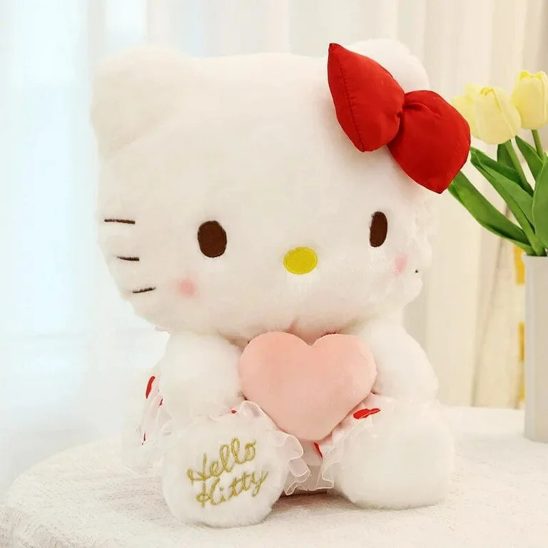 Kawaii Sanrio Plushie Hello Kitty Plush Toy Stuffed Cupid Heart KT Doll Pillow Anime Home Deco Ki... | Walmart (US)