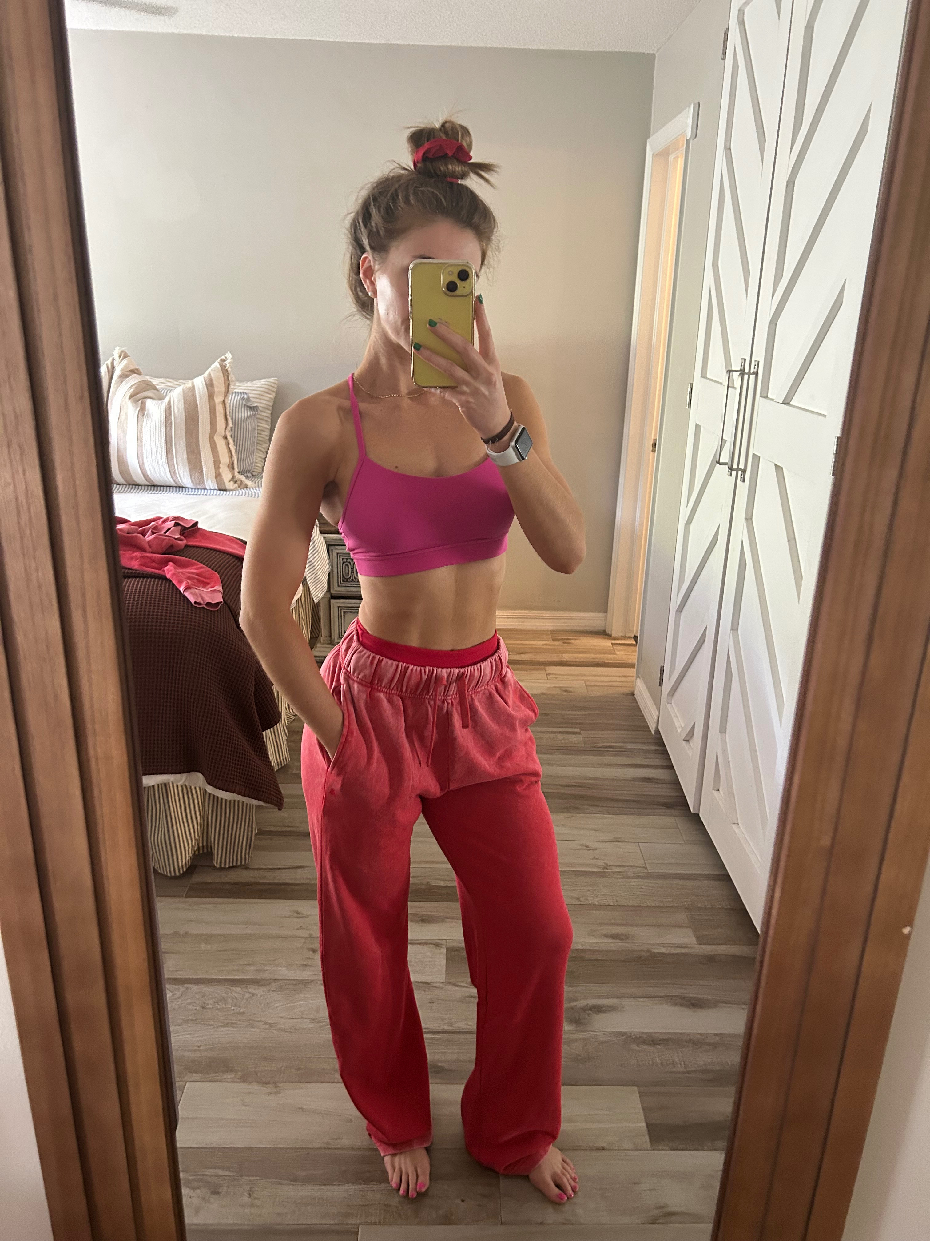 Hands down the best sweat set. I LOVE the red  

 #LTKActive #LTKTall #LTKStyleTip