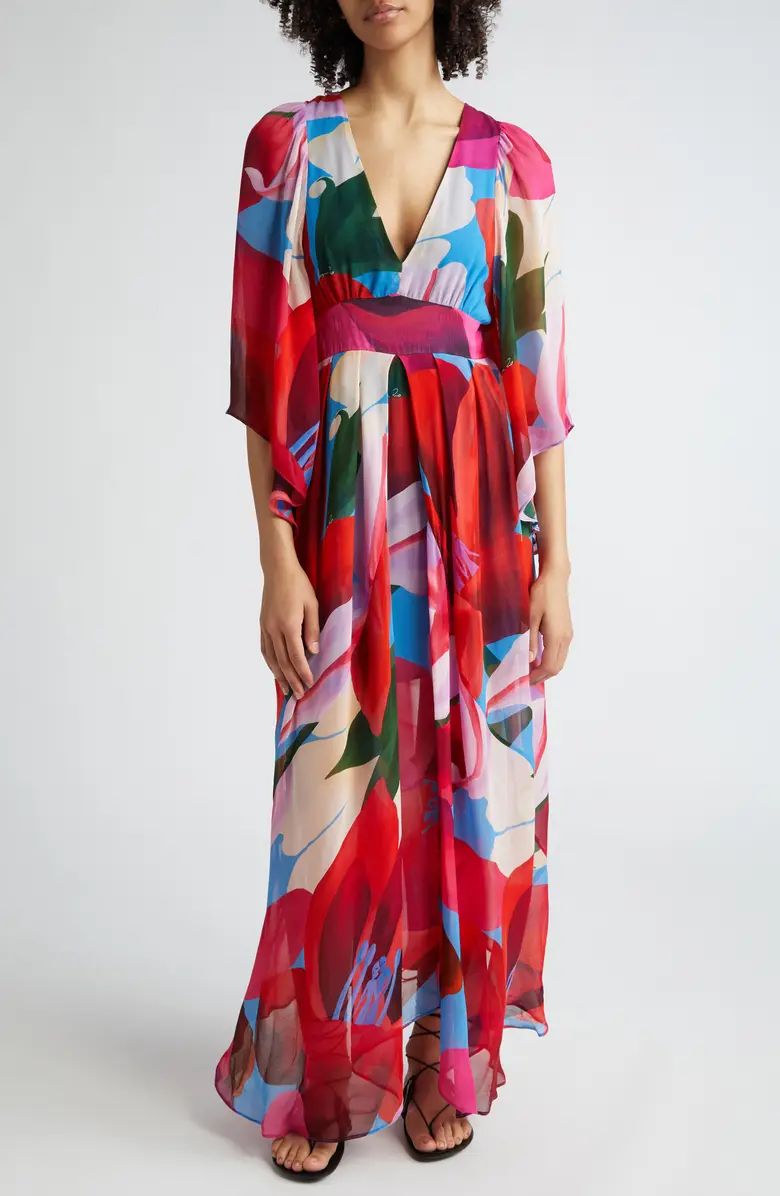 Watercolor Floral Maxi Dress | Nordstrom