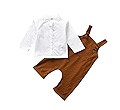 Unutiylo Baby Boys Clothes for Gentleman Outfits,Toddler Overalls Baby Suspender Pants and Bodysu... | Amazon (US)