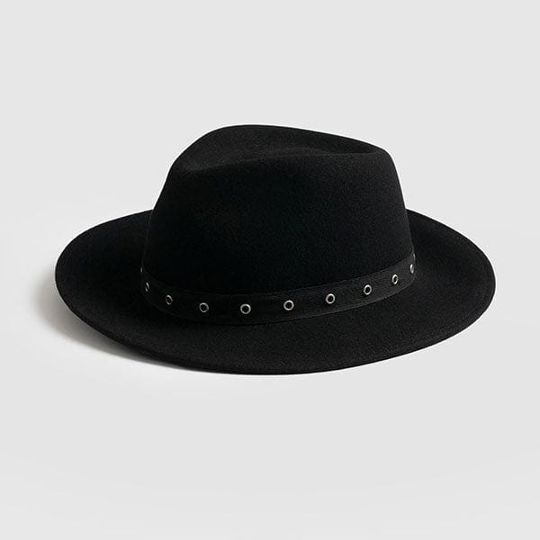 Ramona Studded Hat - Black | Saint + Sofia